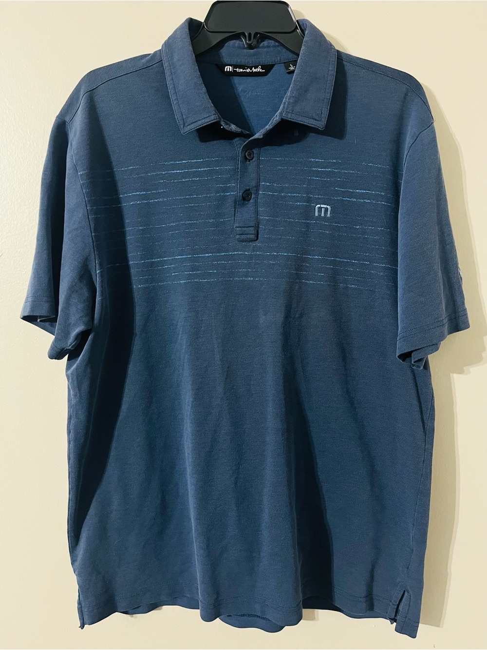 Travis Mathew Golf Polo Shirt Sz L